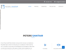 Tablet Screenshot of peterssanitair.nl